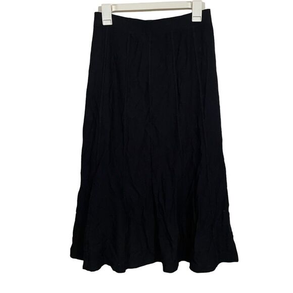 Eileen Fisher Black Soft Structured Boning Maxi Skirt - Picture 1 of 5